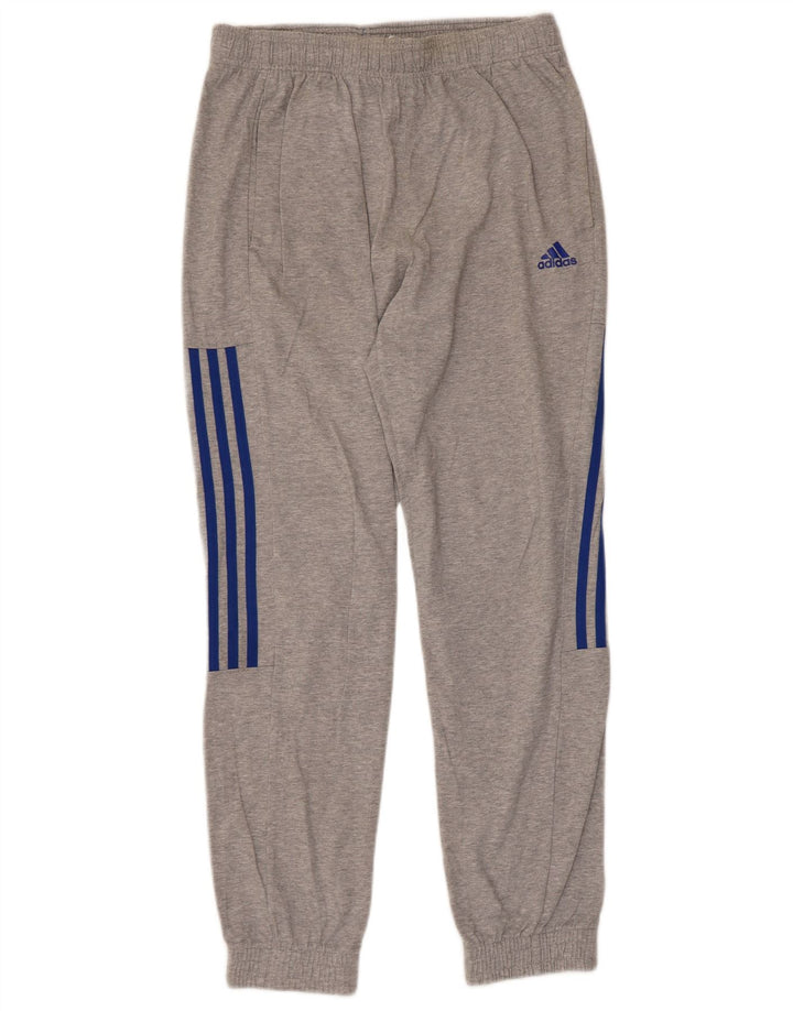 Pantaloni da tuta da uomo Adidas Joggers in cotone grigio medio