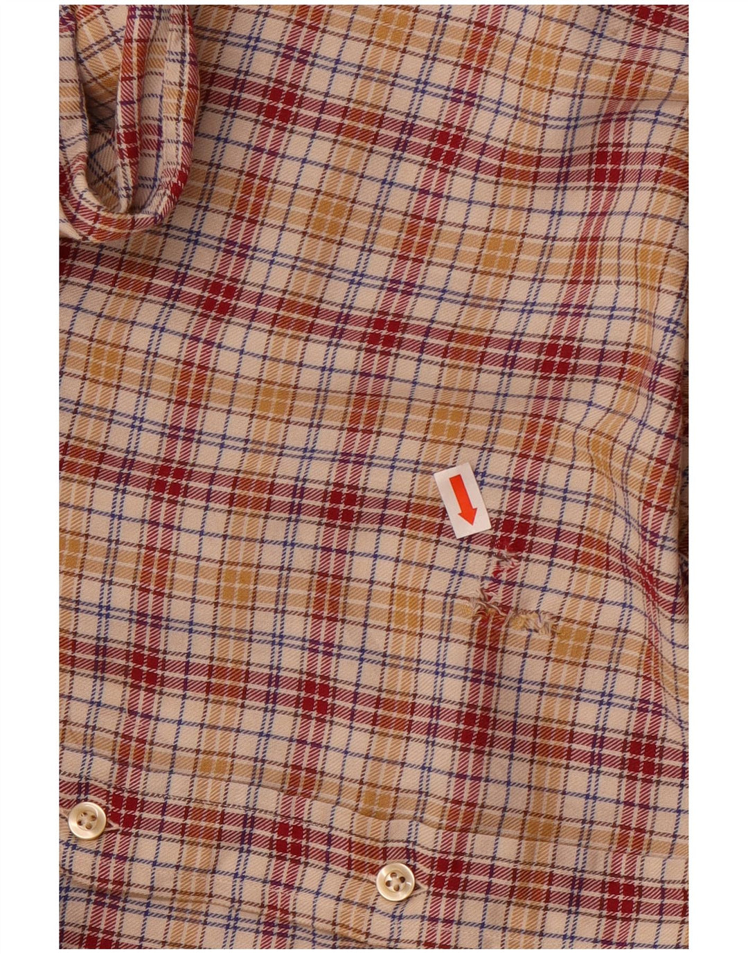 Camicia in flanella da uomo Avirex a quadri multicolore medio