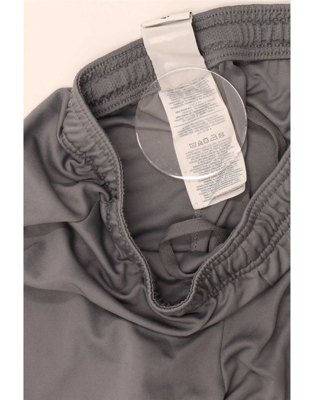 Pantaloncini sportivi Nike Dri Fit Slim da uomo, piccoli, in poliestere color block grigio