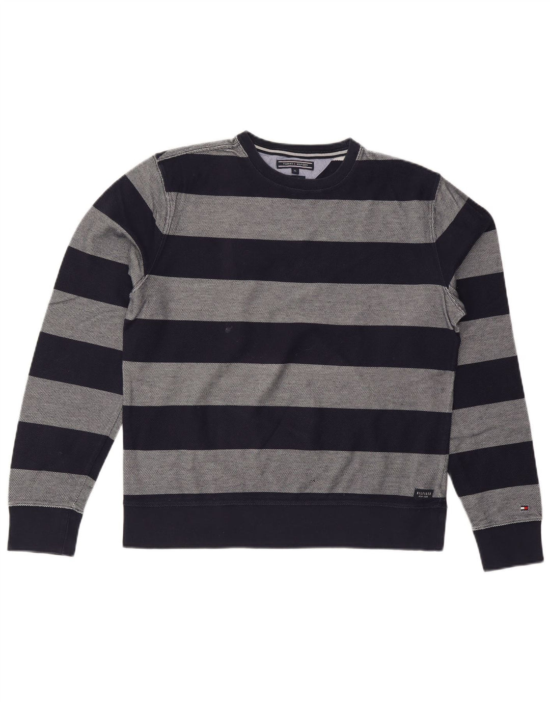 TOMMY HILFIGER Maglione maglione girocollo da donna UK 18 XL Blu navy