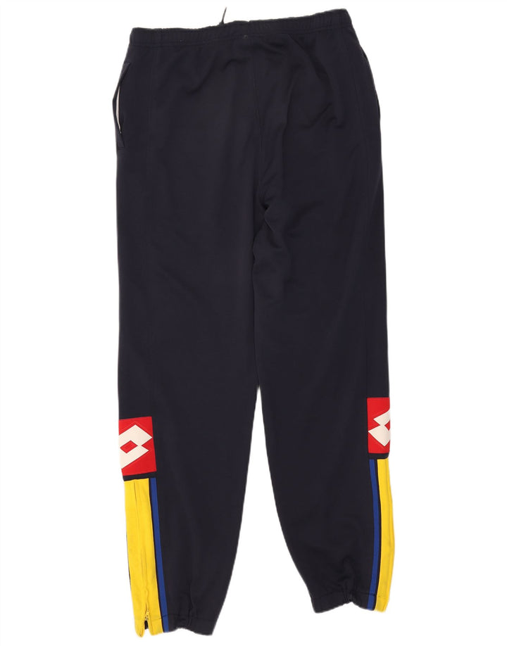 Tuta intera da uomo con grafica Lotto Large in poliestere color block blu navy