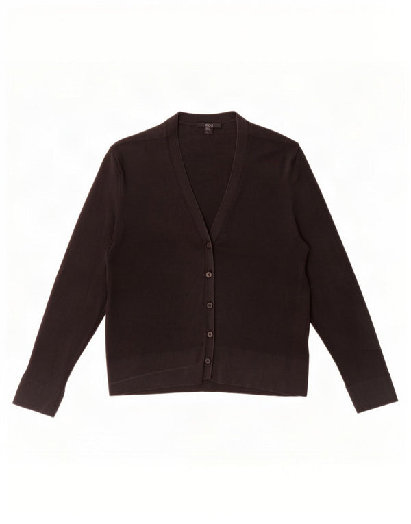 Maglione cardigan da donna Cos UK 6 XS seta nera