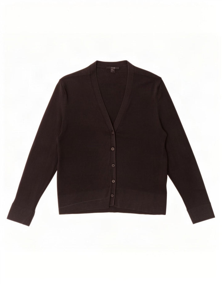 Maglione cardigan da donna Cos UK 6 XS seta nera