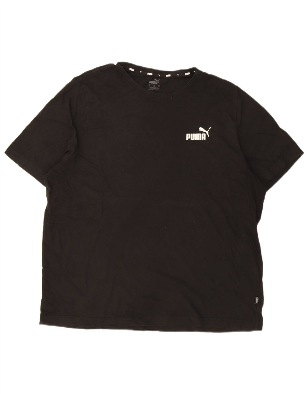 T-shirt da uomo Puma Top XL in cotone nero