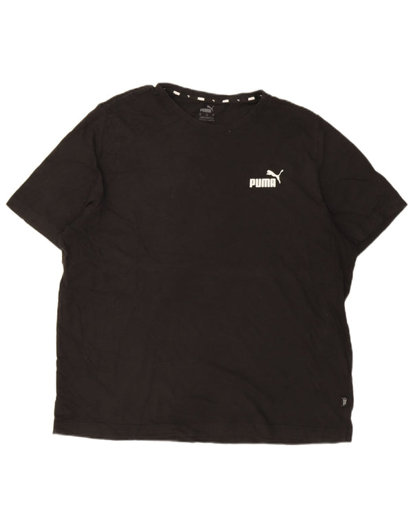 T-shirt da uomo Puma Top XL in cotone nero
