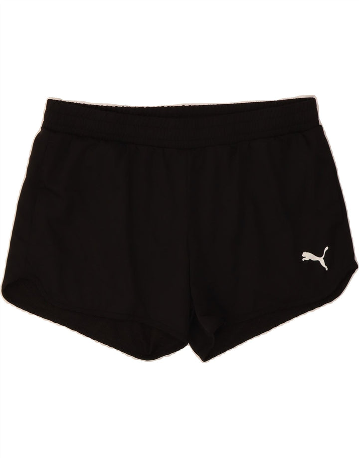 PUMA Womens Sport Shorts UK 16 Large  Black Polyester Vintage Puma and Second-Hand Puma from Messina Hembry 