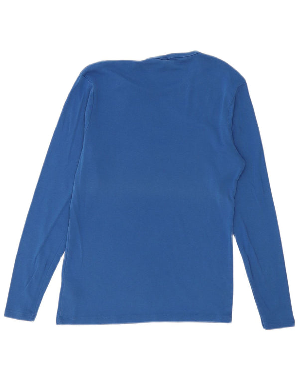 Top G-Star da uomo a manica lunga piccolo in cotone blu