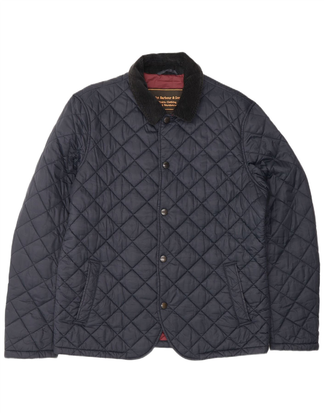 BARBOUR Giacca trapuntata Heritage da uomo UK 42 XL Blu navy