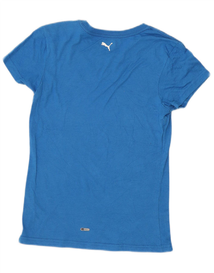 T-shirt grafica da donna PUMA Top UK 10 Small Blu