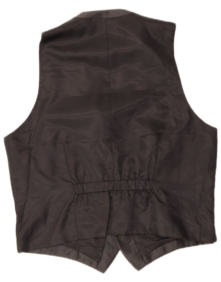 Abito da uomo 3 pezzi Angelo Litrico EU 54 2XL W38 L30 Gessato grigio classico