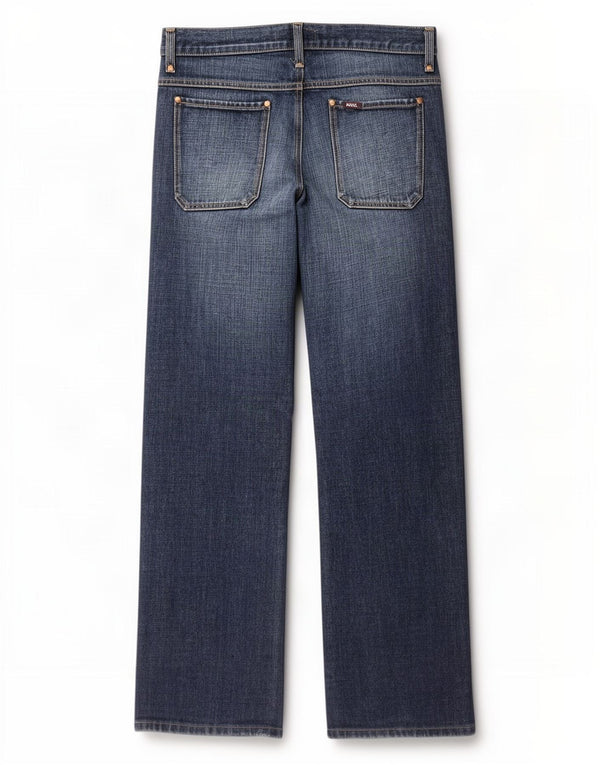 Jeans dritti da uomo Rifle W34 L31 in cotone blu navy