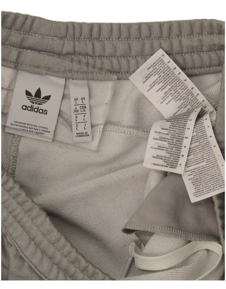 Pantaloni da tuta da uomo Adidas Joggers grandi in poliestere grigio