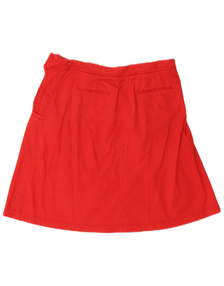 Gonna a trapezio da donna Armani US 8 media W30 cotone rosso