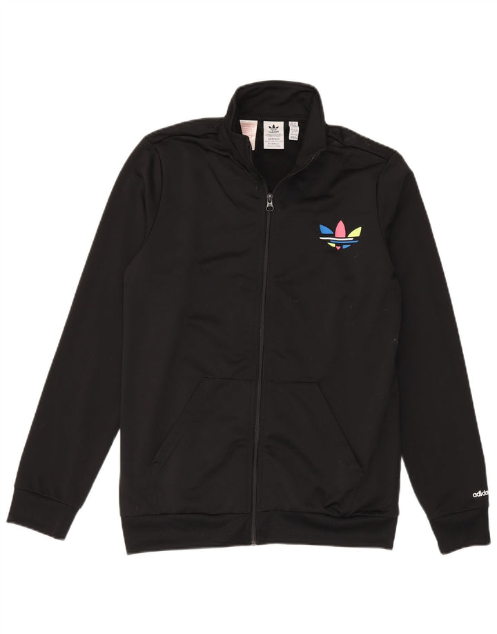 Giacca Top della tuta da ragazzo Adidas 15-16 anni in poliestere nero