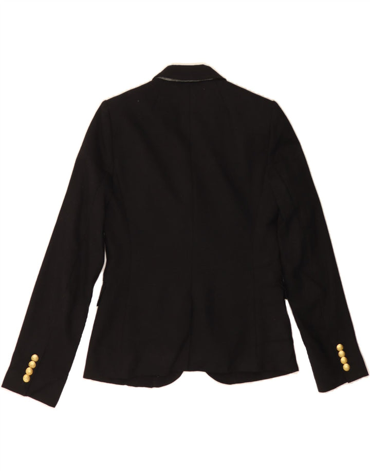 J. CREW Womens 2 Button Blazer Jacket US 2 XS Black Wool Vintage J. Crew and Second-Hand J. Crew from Messina Hembry 