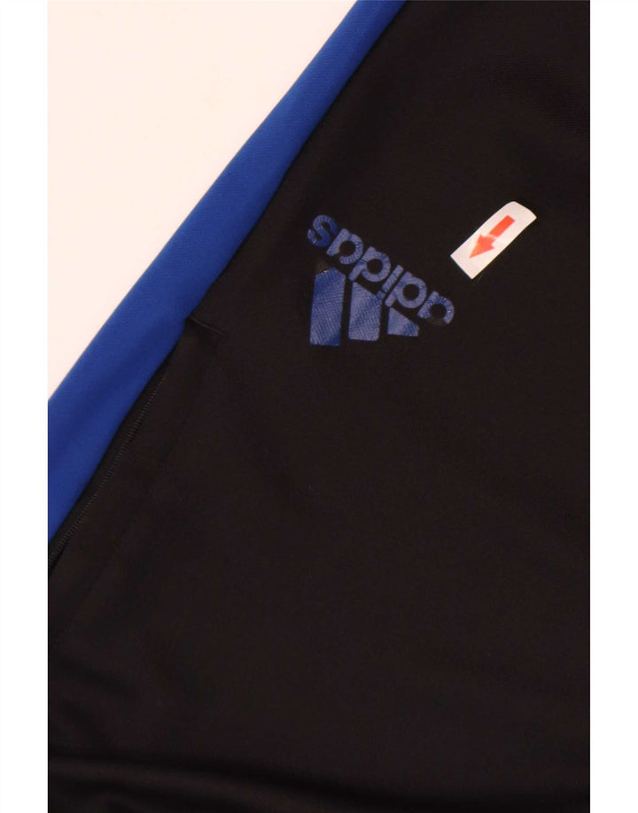 Pantaloni da tuta Adidas Aeroready da uomo piccoli in poliestere color block nero