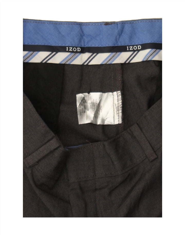 IZOD Boys Straight Chino Trousers 15-16 Years W29 L24 Grey Polyester Vintage Izod and Second-Hand Izod from Messina Hembry 