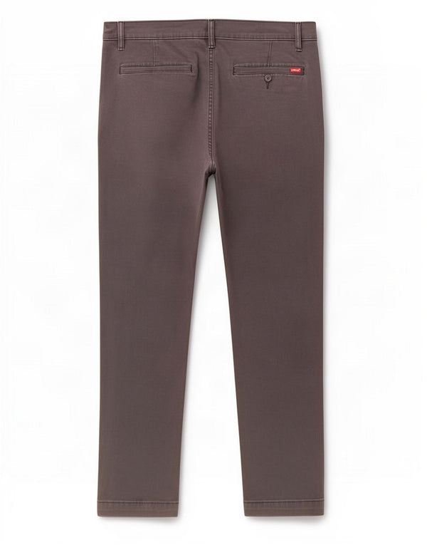 Pantaloni chino slim fit affusolati da uomo Levi's W36 L29 in cotone grigio