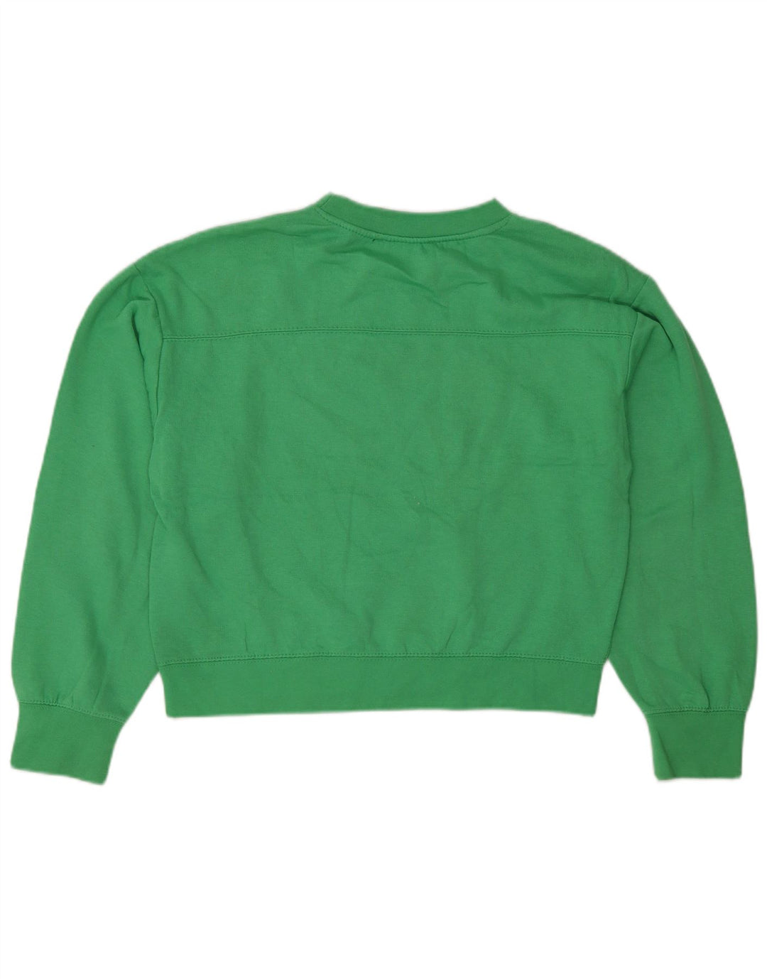 Felpa Zara da donna, vestibilità comoda, taglia UK 10, piccola, verde, in poliestere