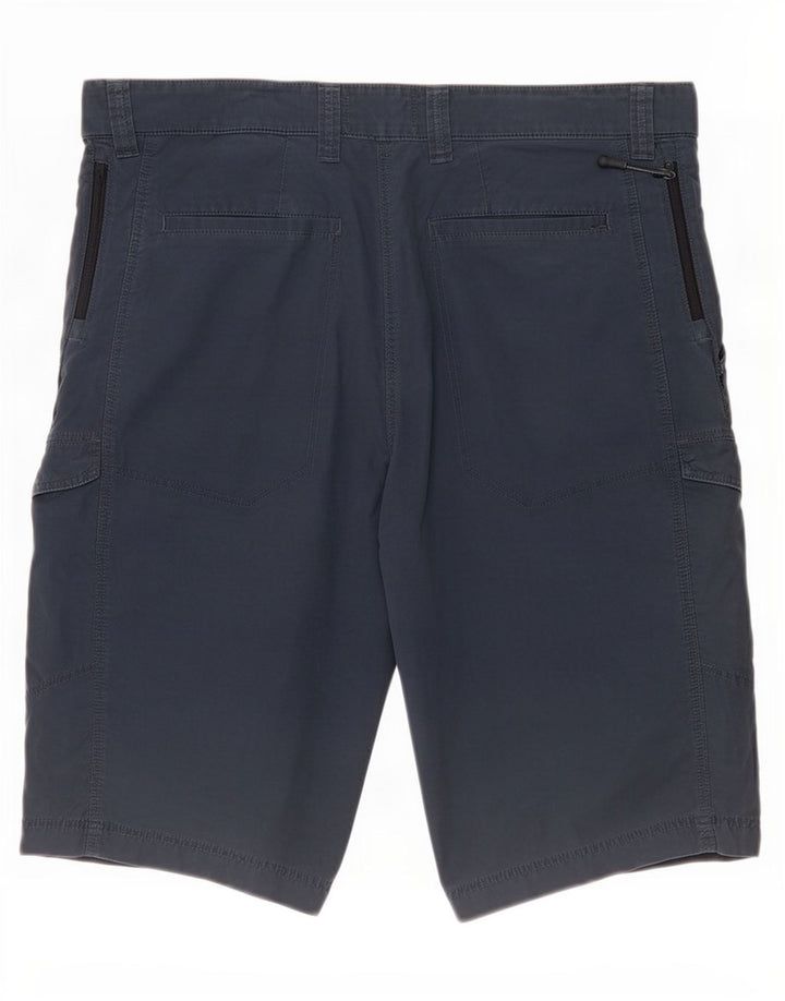 Pantaloncini cargo da uomo Marks & Spencer grandi W36 in cotone blu navy