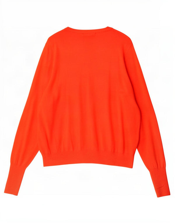 Maglione cardigan da donna Marks & Spencer UK 18 XL Arancione