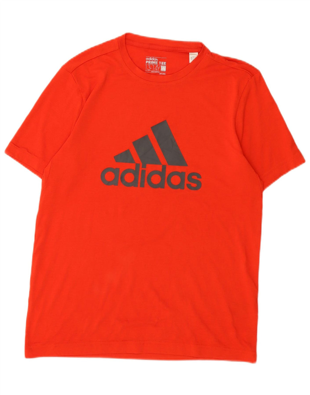 T-shirt grafica Adidas da ragazzo Climalite 13-14 anni in poliestere rosso