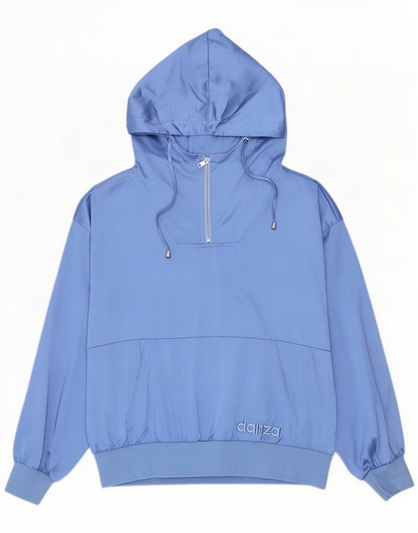 danza Womens Oversized Pullover Tracksuit Top Jacket UK 14 Medium Blue