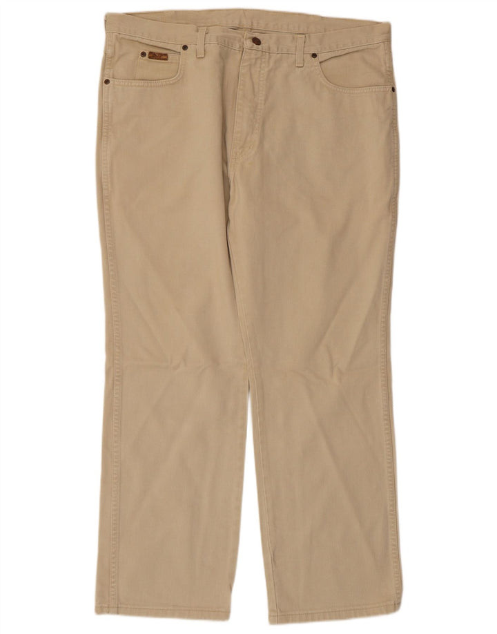 WRANGLER Pantaloni casual dritti da uomo Texas W40 L30 in cotone beige