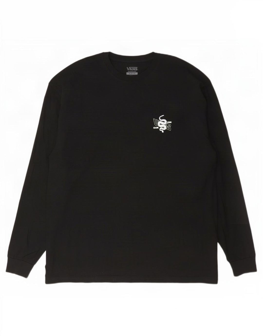 Vans Top grafico da uomo con vestibilità classica, manica lunga 2XL, cotone nero