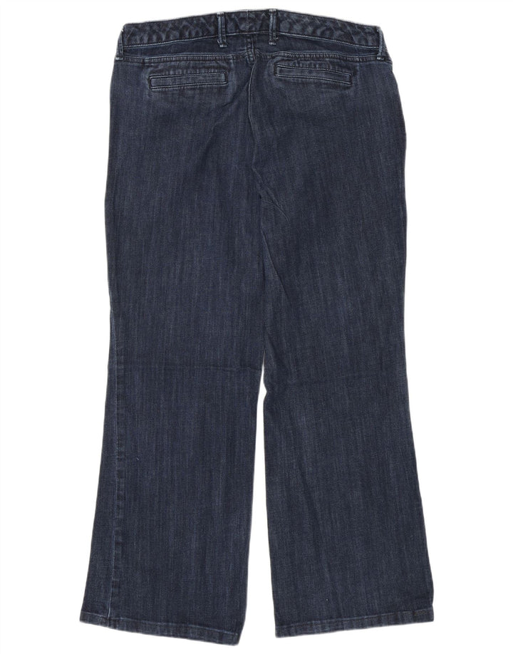 Jeans dritti curvy da donna EDDIE BAUER US 14 XL W36 L28 Cotone blu navy