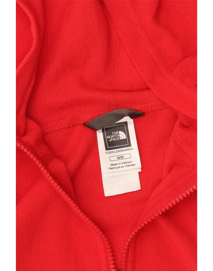 Giacca in pile con cappuccio THE NORTH FACE da bambino 9-10 anni in poliestere rosso medio