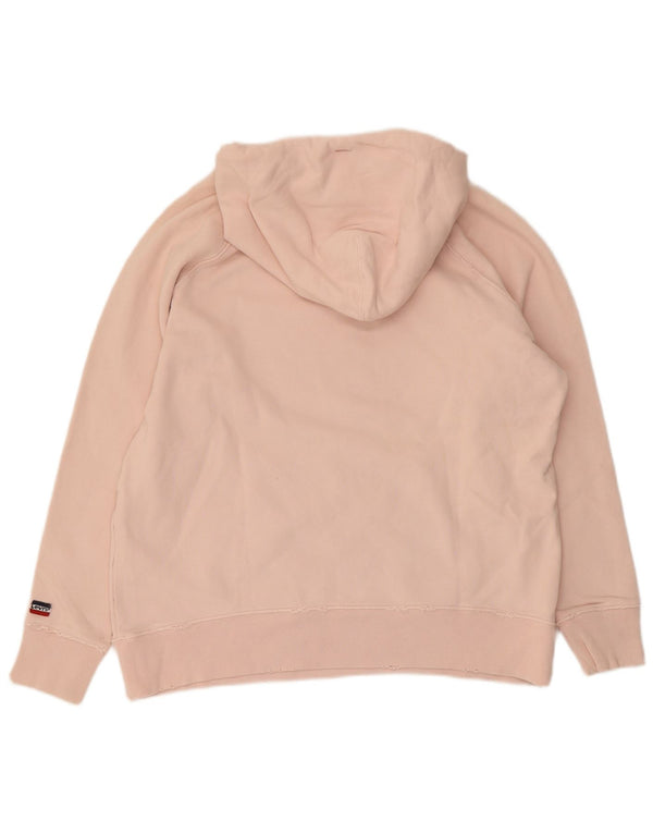 Maglione con cappuccio da donna Levi's UK 14 cotone rosa medio