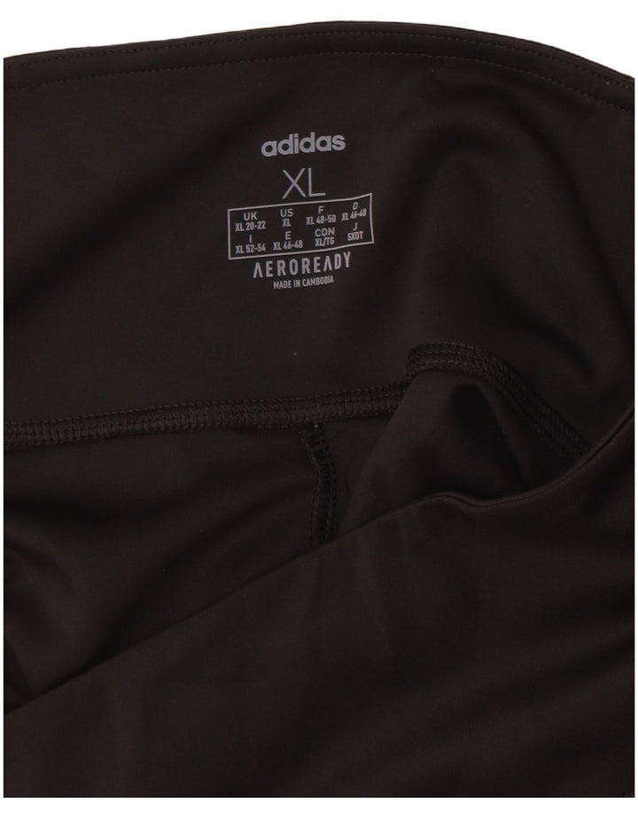 Leggings Adidas Aeroready da donna UK 20/22 XL Poliestere nero