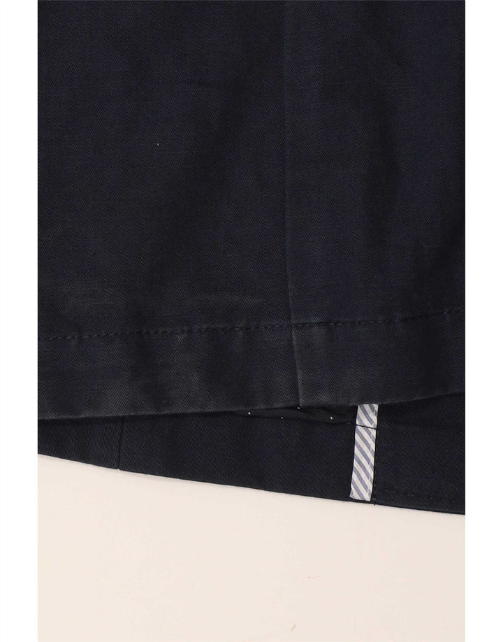 Crew Clothing Giacca blazer da donna a 2 bottoni UK 10 piccola in lino blu navy