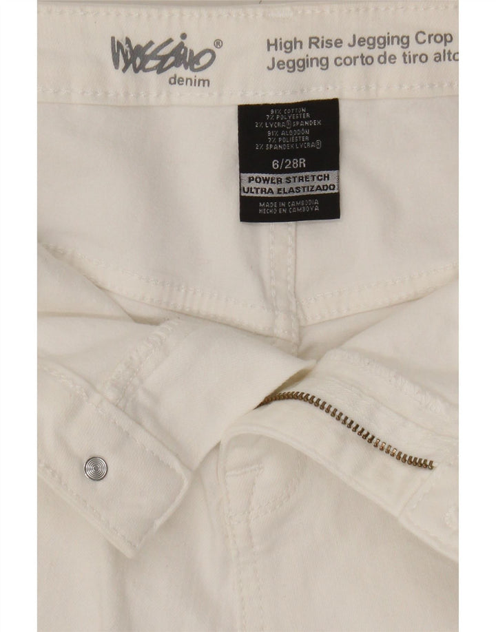 MOSSIMO Womens High Rise Jegging Jeans US 6 Small W28 L25 White Vintage Mossimo and Second-Hand Mossimo from Messina Hembry 