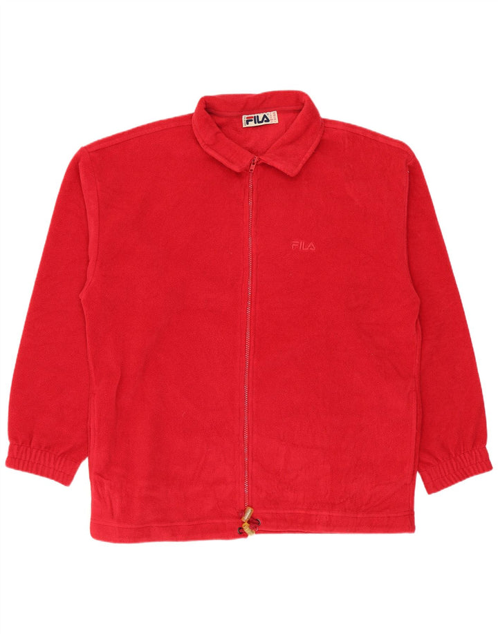Giacca in pile Fila Uomo IT 48 Medio Rosso