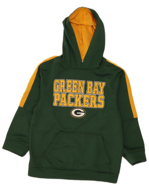 ABBIGLIAMENTO DELLA SQUADRA NFL Maglione con cappuccio da bambino Green Bay Packers 7-8 anni piccolo verde