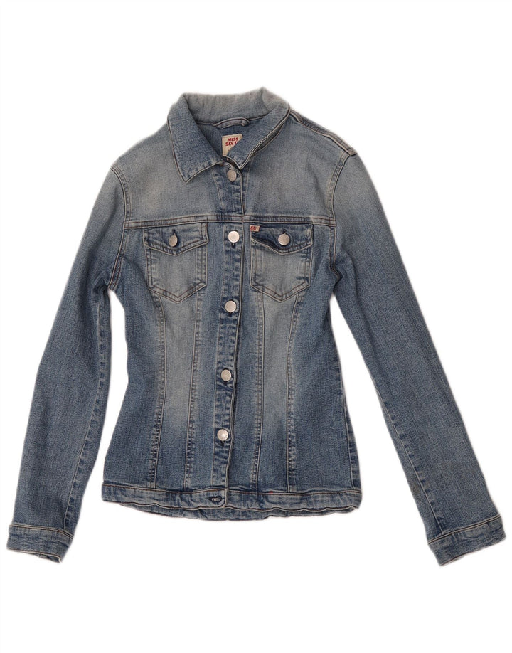 Giacca in denim da donna Miss Sixty UK 6 XS blu cotone