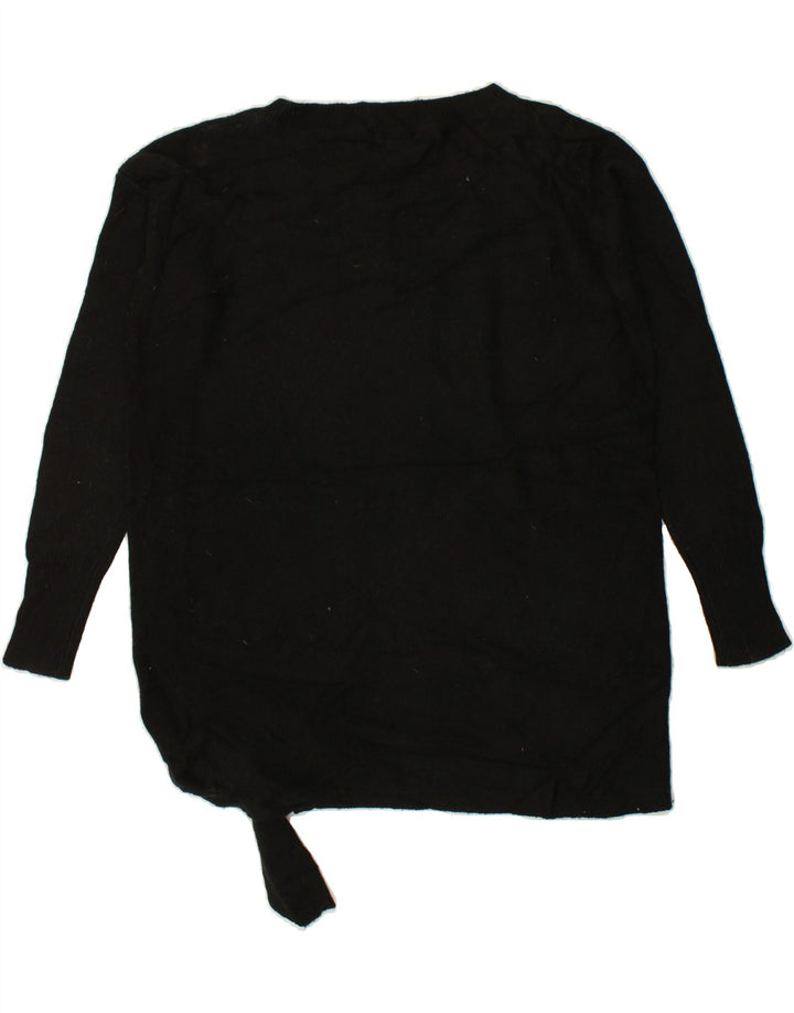 J. CREW Womens Oversized Boat Neck Jumper Sweater UK 2 2XS Black Wool Vintage J. Crew and Second-Hand J. Crew from Messina Hembry 
