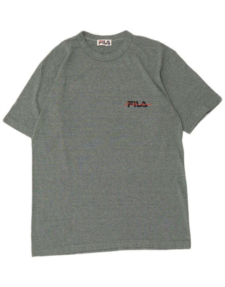 T-shirt Fila da uomo Top XL in cotone chiazzato verde