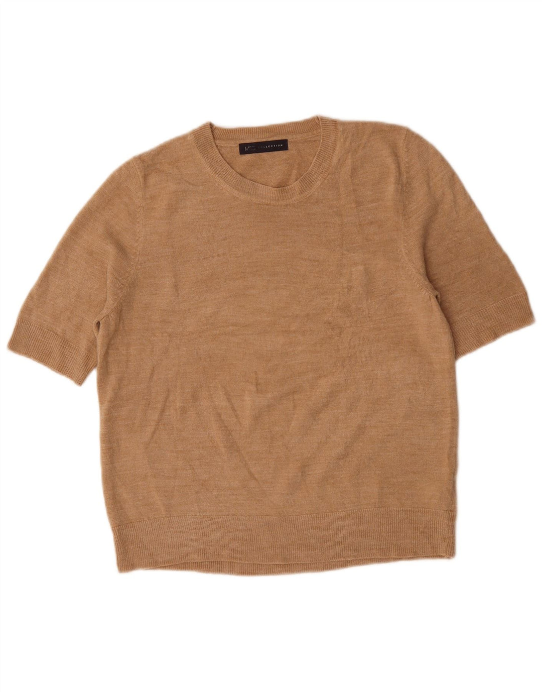 Maglione maglione girocollo da donna Marks & Spencer UK 14 grande Beige