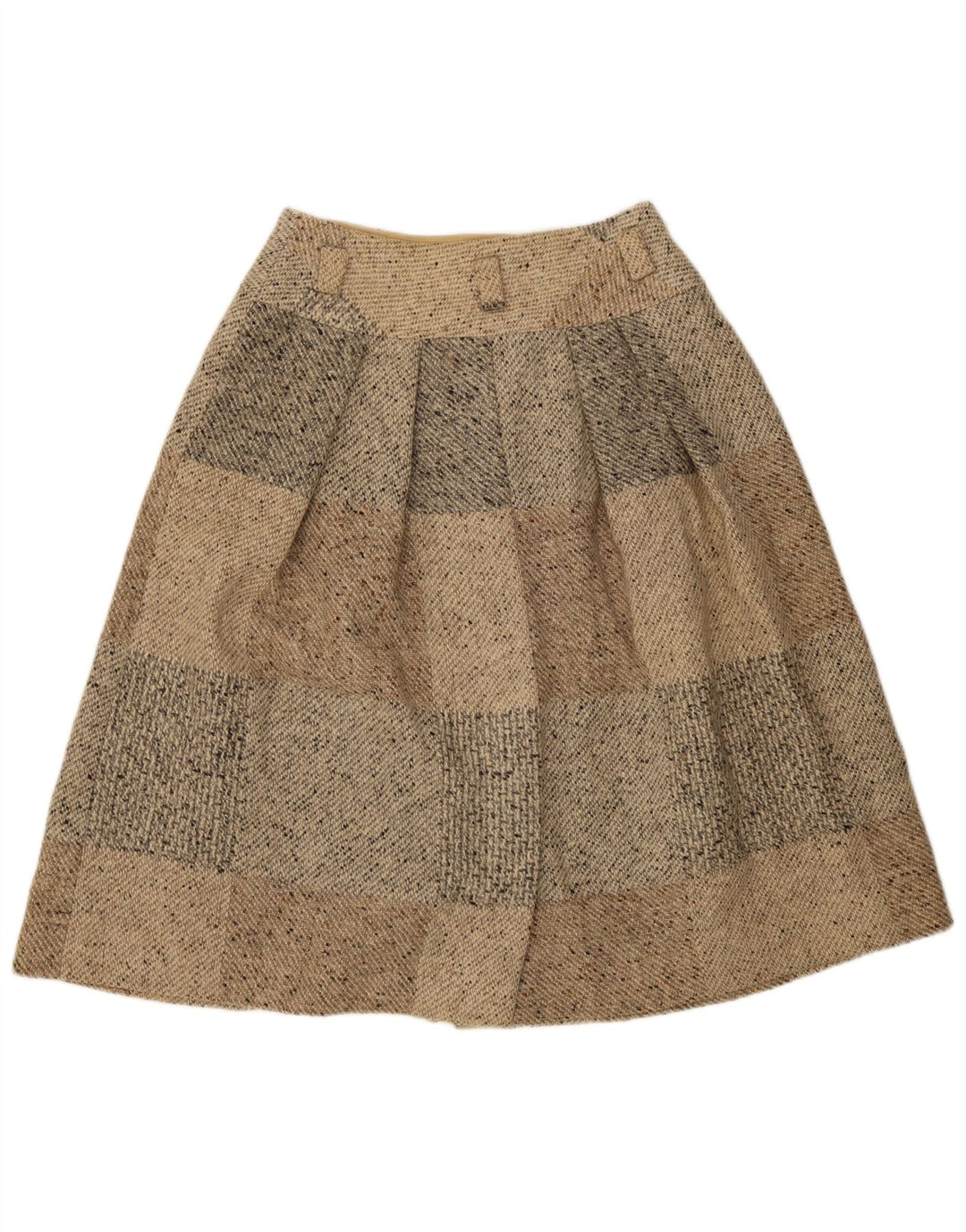 Gonna longuette da donna Seventy IT 46 Large W30 Beige Patchwork in lana vergine