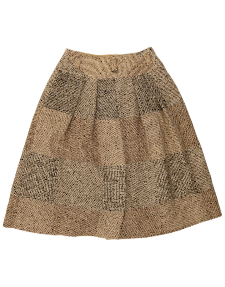Gonna longuette da donna Seventy IT 46 Large W30 Beige Patchwork in lana vergine