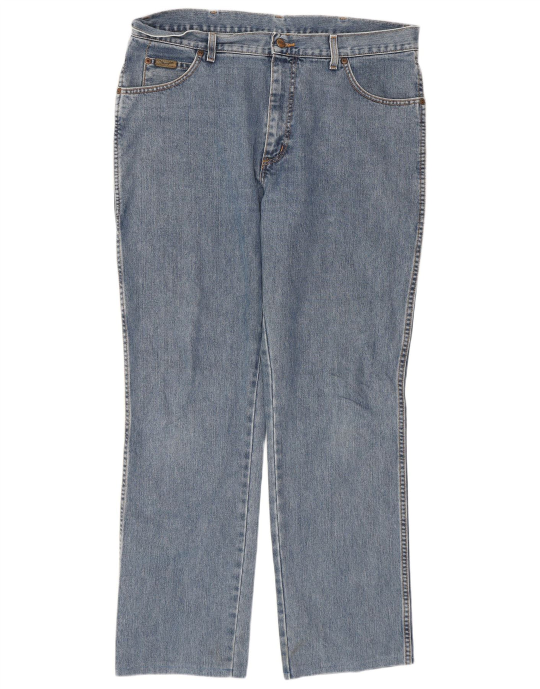Jeans dritti da uomo Wrangler W36 L32 cotone blu classico