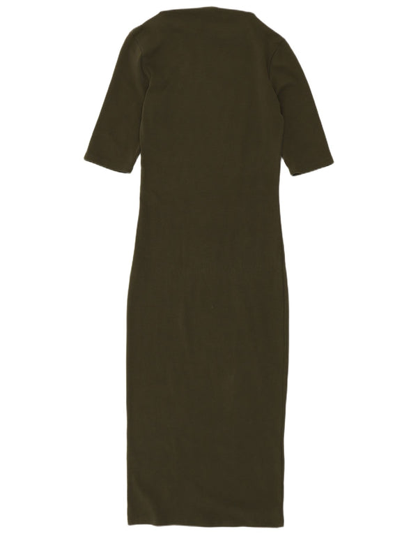 Vestito lungo Zara da donna UK 8 piccolo kaki