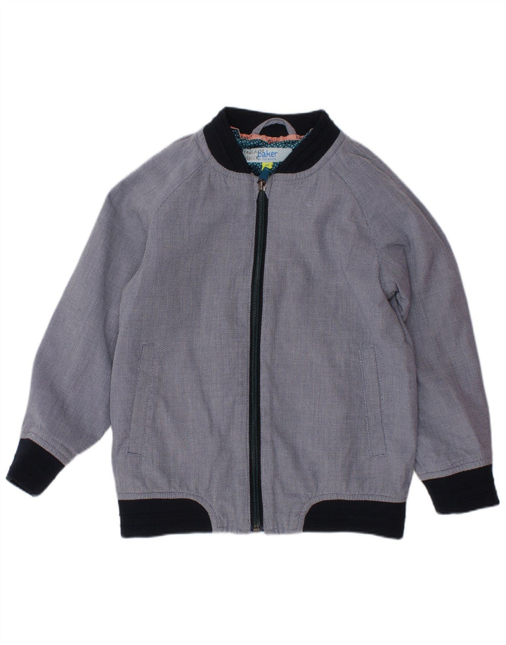 Giubbotto bomber per ragazzi TED BAKER 4-5 anni in cotone color block blu navy