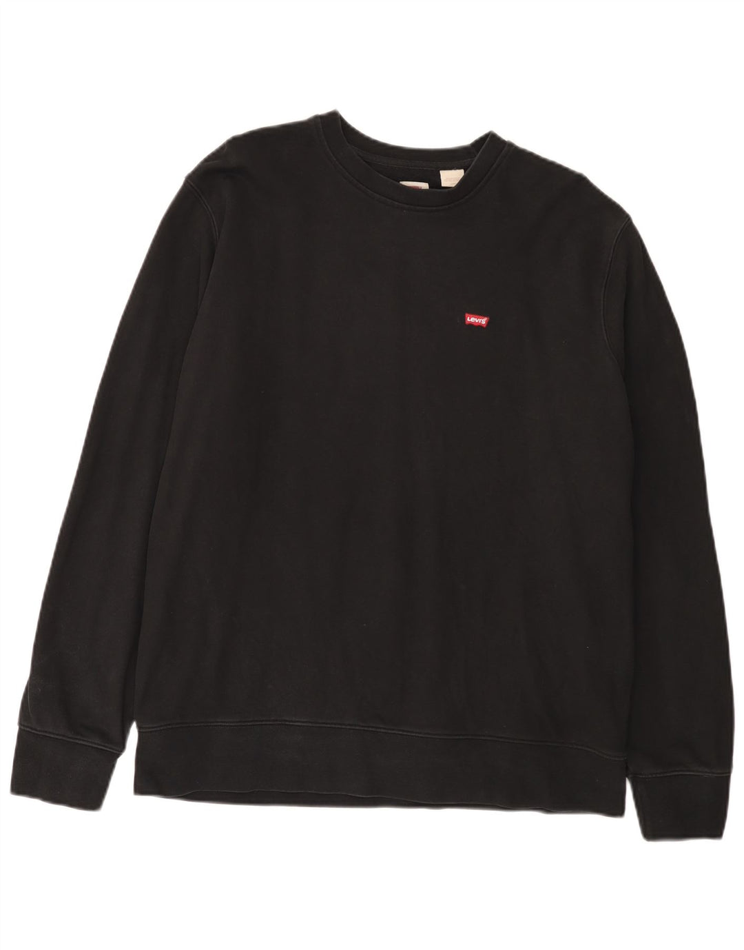 Levi's Uomo Standard Felpa Maglione Grande Cotone Nero