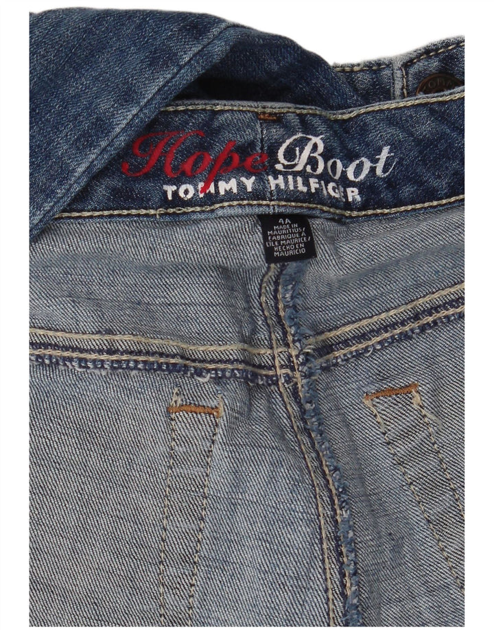 TOMMY HILFIGER Jeans bootcut da donna US 4 Small W30 L32 Blu