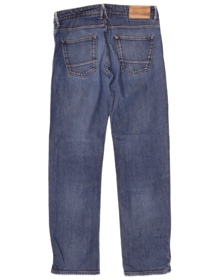 Jeans dritti vestibilità regolare da uomo Massimo Dutti EU 40 medio W31 L30 blu