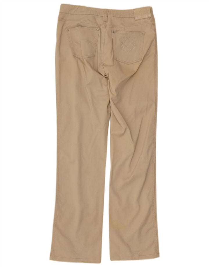 Pantaloni casual dritti da donna Armani W30 L30 in cotone beige